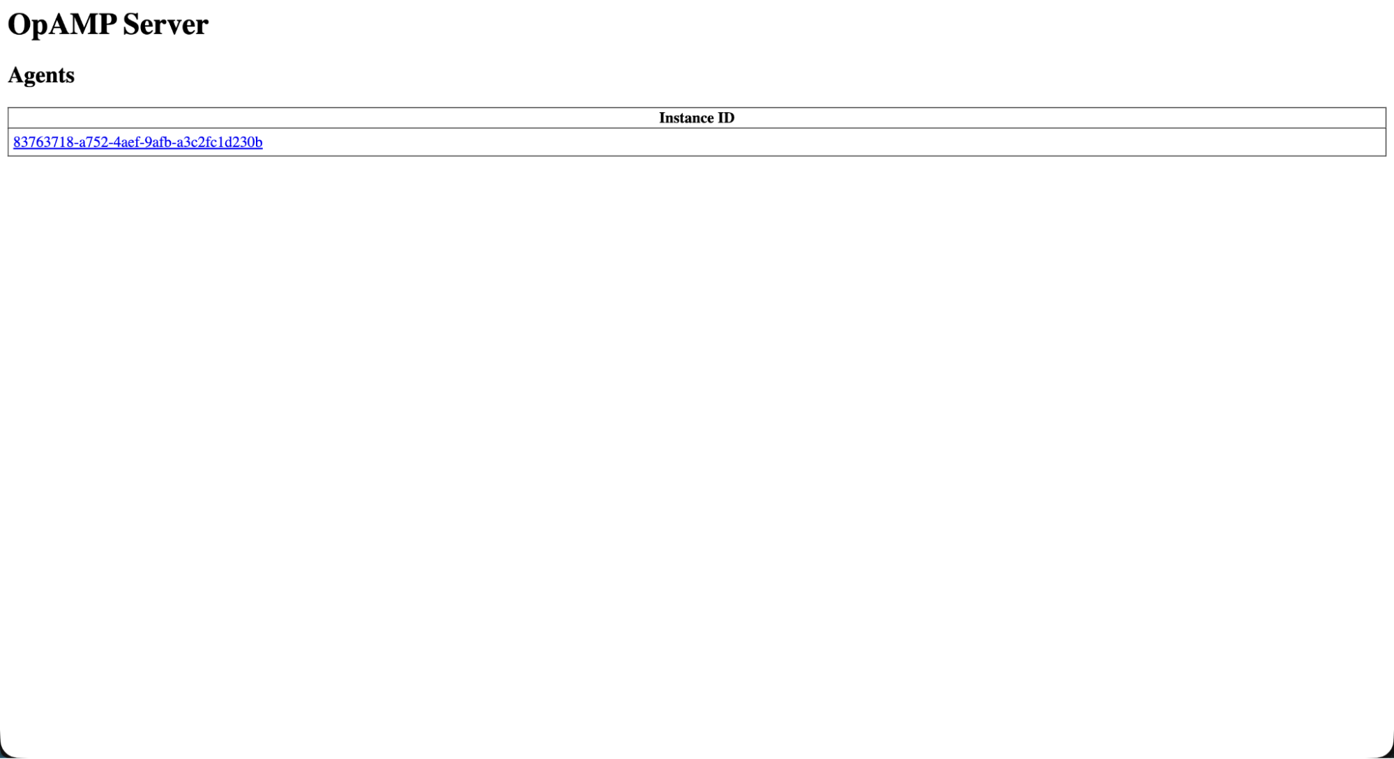 OpAMP Server UI